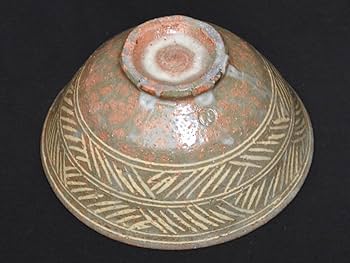 ★ 蕎麦茶碗　那波鳳翔　播州相生焼　★ 茶道具　茶碗　茶盌 Amazon.co.jp: 相生浦窯 那波鳳翔（造）播州相生焼 彫三島茶碗